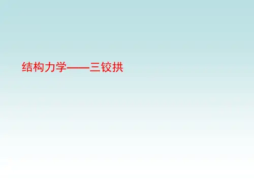 结构力学——三铰拱