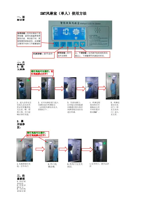 2  SMT风淋室使用方法