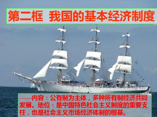 我国的基本经济制度