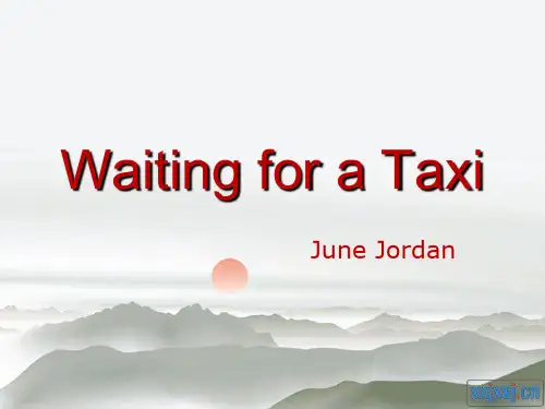 Waiting for a Taxi复旦高级英语第二册第四课