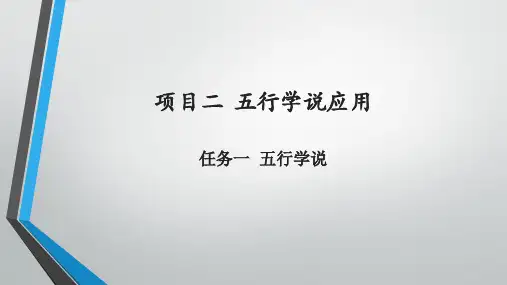 五行学说课件(共14张PPT)《中兽医基础》