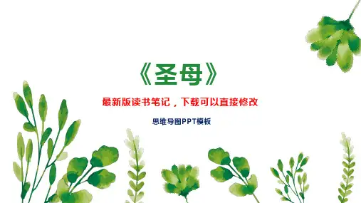 《圣母》读书笔记PPT模板思维导图下载