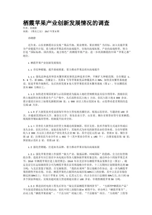 栖霞苹果产业创新发展情况的调查