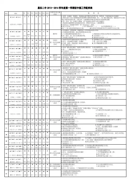 周次 - 济源市实验中学
