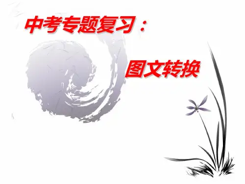 中考专题复习——图文转换