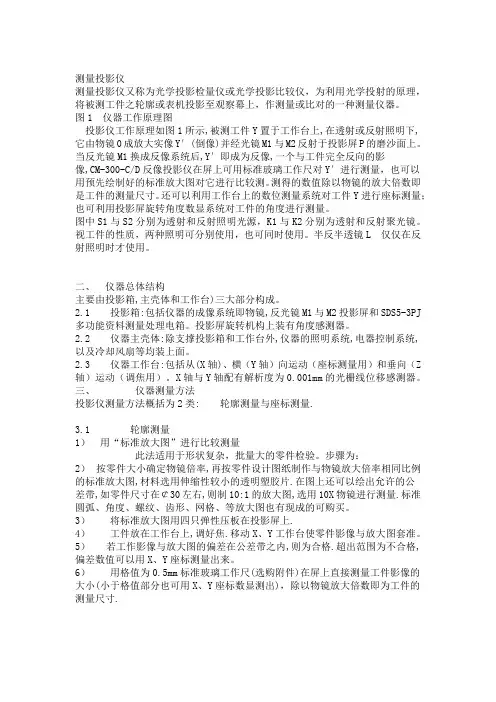 测量投影仪