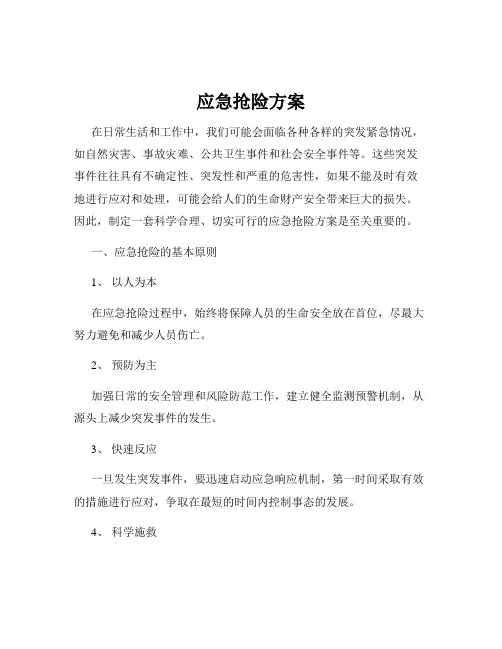 应急抢险方案
