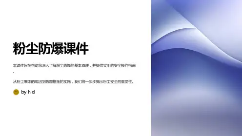 粉尘防爆课件