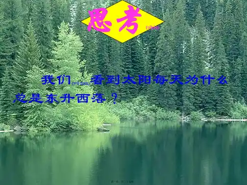 七年级地理上册《第二节 地球的运动》课件 
