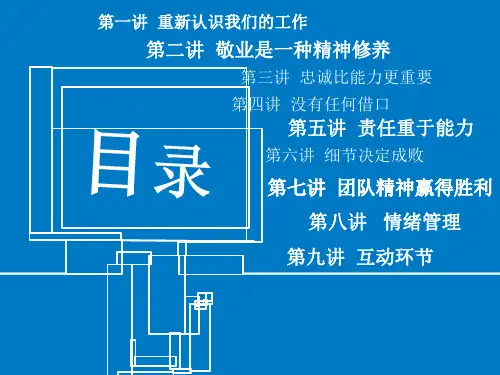 职业素质ppt课件