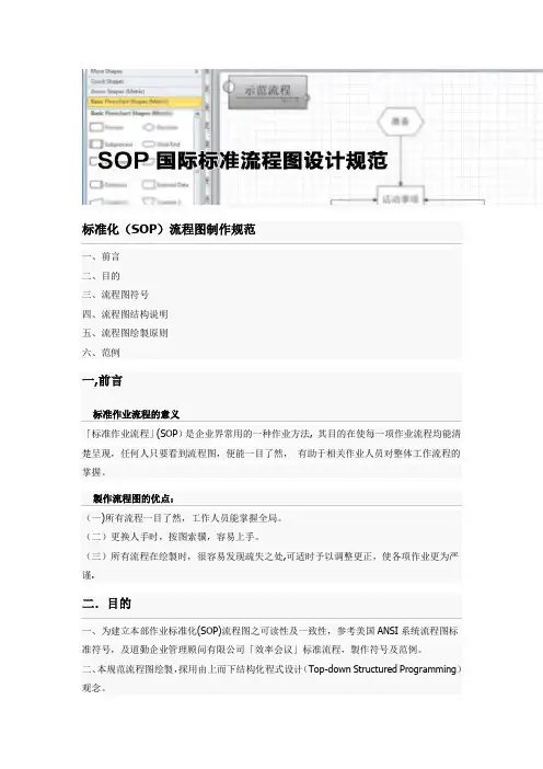 标准化(SOP)流程图制作规范