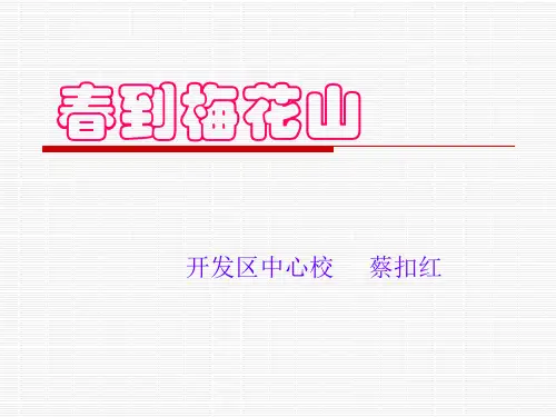 《春到梅花山》课件ppt文档