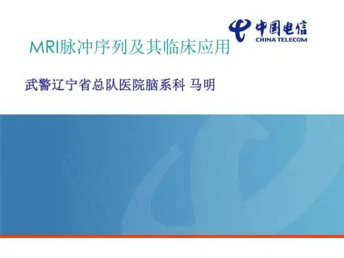MRI脉冲序列及其临床应用ppt课件