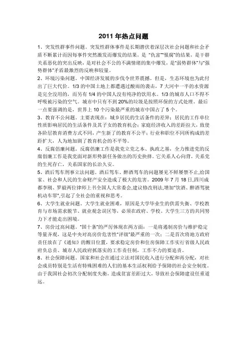 热点问题