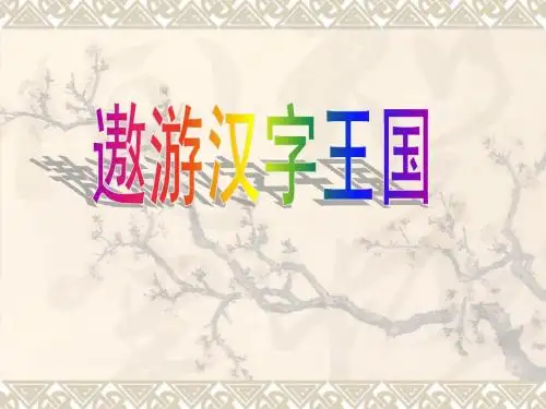有趣的汉字王国.ppt