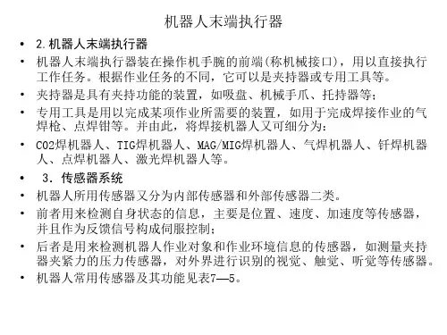 机器人末端执行器