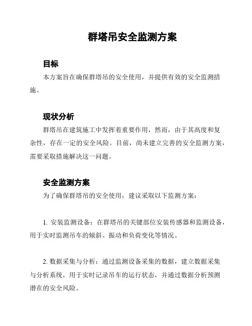 群塔吊安全监测方案
