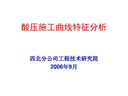 酸压施工曲线特征分析