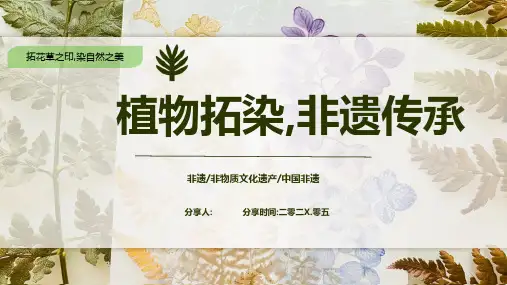 中国植物拓染 非遗传承文化 (3)