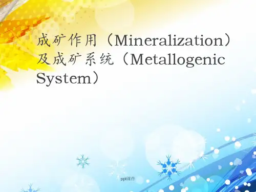 成矿作用及成矿系统  ppt课件