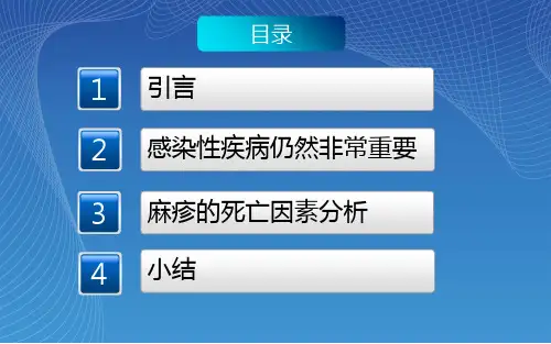 儿童感染性疾病的现状分析课件