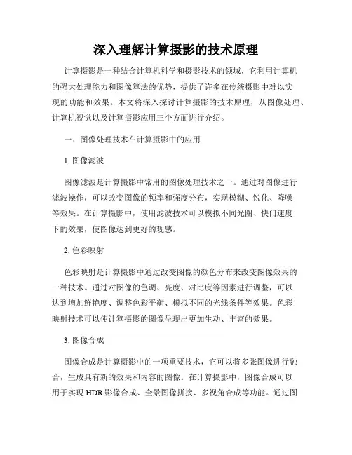 深入理解计算摄影的技术原理
