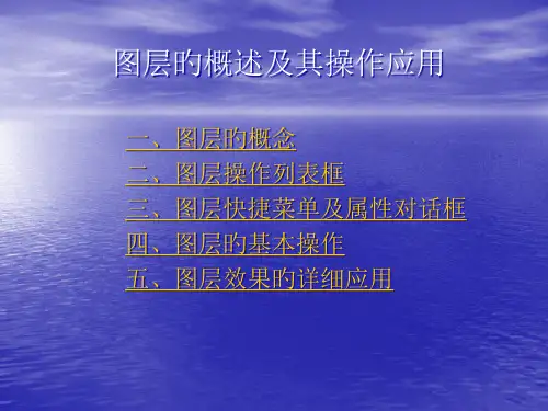 flash图层概述和其操作应用