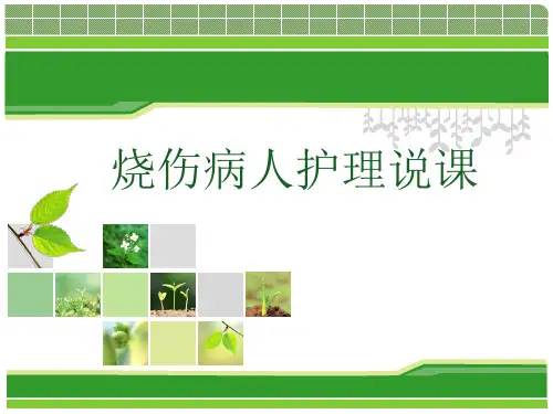 烧伤病人护理说课 ppt课件