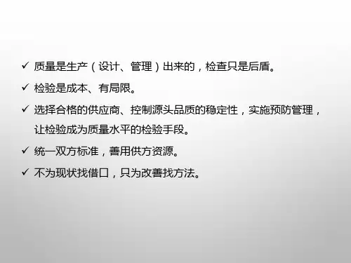 供应商质量管理培训课件(PPT 63页)