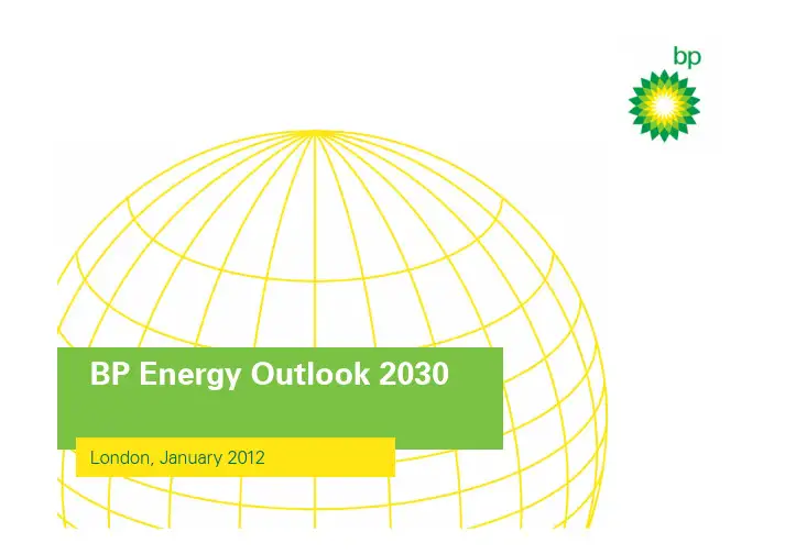BP 2030世界能源展望英文版(BP Energy Outlook 2030 English Version)