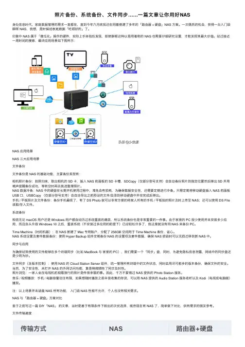 照片备份、系统备份、文件同步……一篇文章让你用好NAS