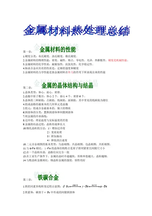金属材料热处理总结