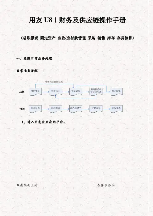 用友U8+V12.5财务及供应链操作手册