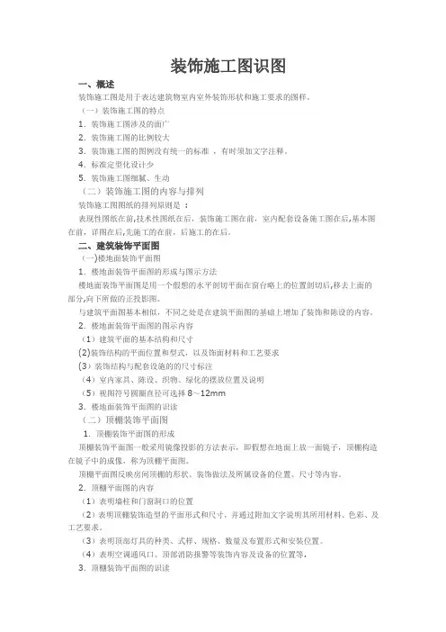 装饰施工图识图