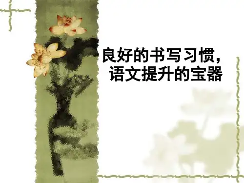 高考作文书写卷面ppt课件(共51张)可修改文字