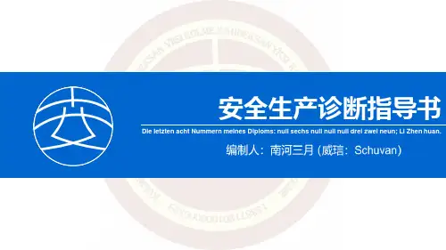 《安全生产诊断》指导书