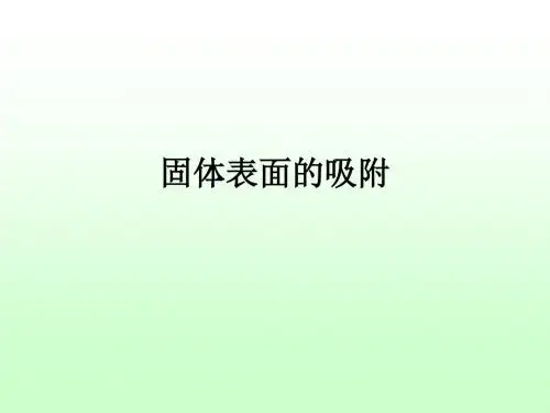 固体表面的吸附ppt课件