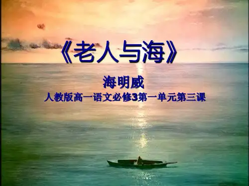 国家一等奖必修三《老人与海》优质课件