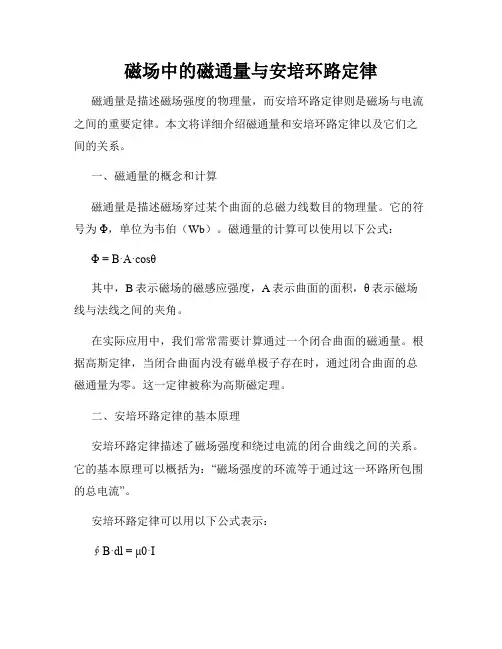 磁场中的磁通量与安培环路定律