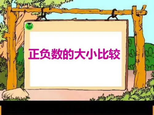 负数的大小比较