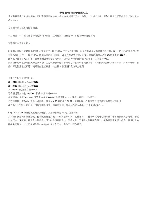 分时图-黑马王子量波七龙