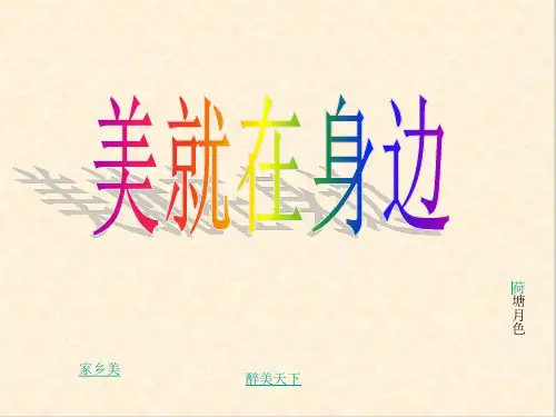 初中话题作文写作指导：美就在身边ppt
