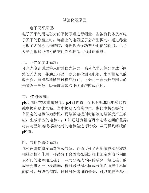 试验仪器原理