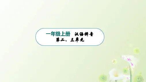 部编一年级语文上册   第二三单元(拼音教学)  教学培训