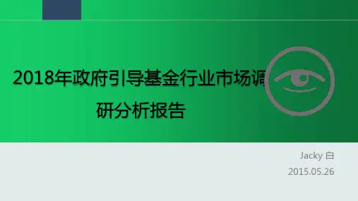 2018年政府引导基金行业市场调研分析报告