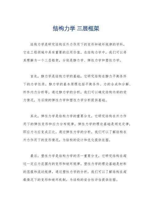 结构力学 三层框架