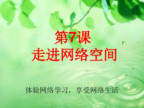 第7课 走进网络空间 (共20张PPT)