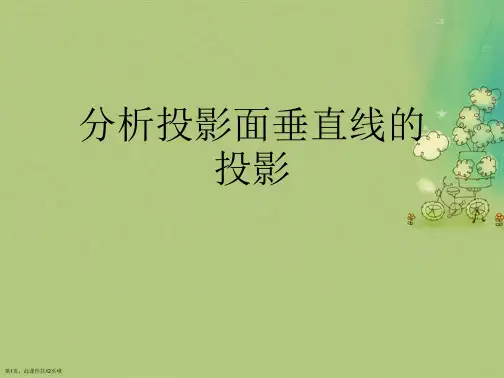 分析投影面垂直线的投影
