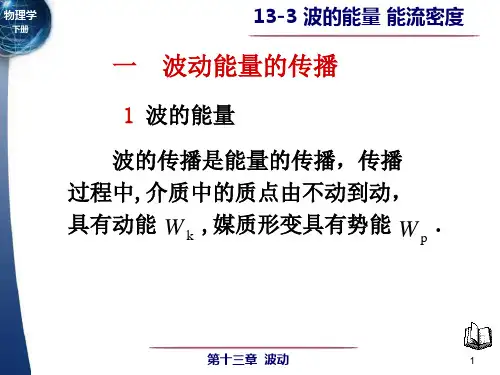 13-3 波的能量能流密度