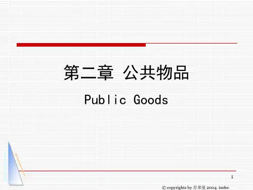 经济学第二章 公共物品